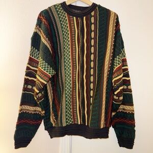 VTG Protege 90’s Textured Knit Coogi Style Sweater